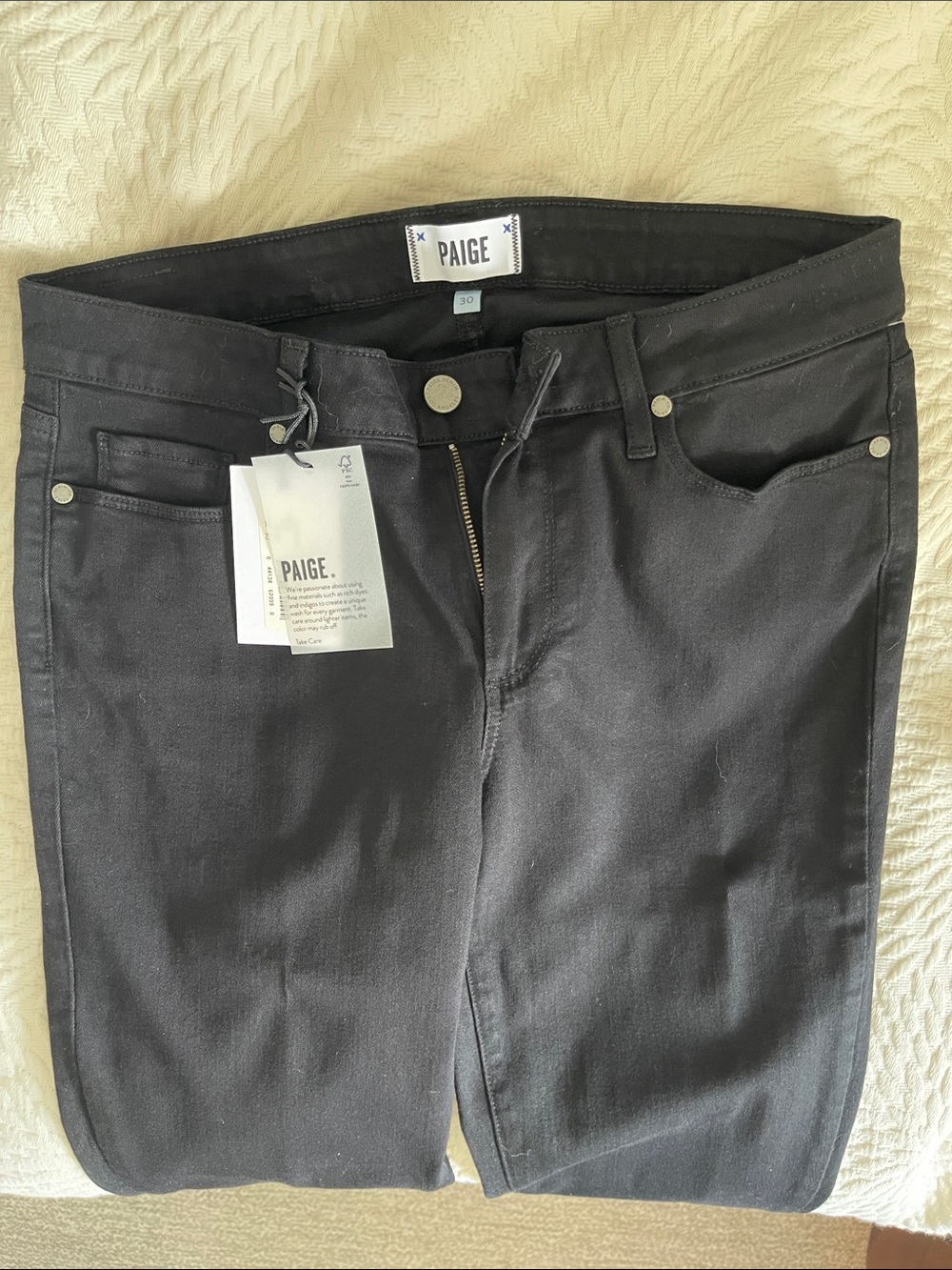 PAIGE Women's Black Skinny Jeans